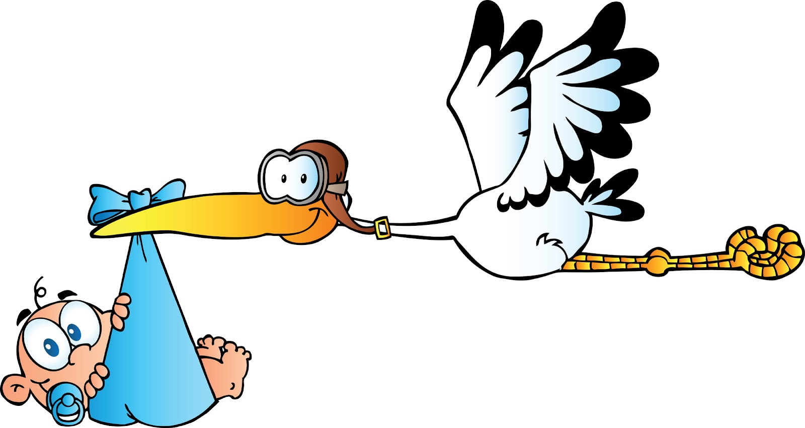 Stork And New Baby - ClipArt Best