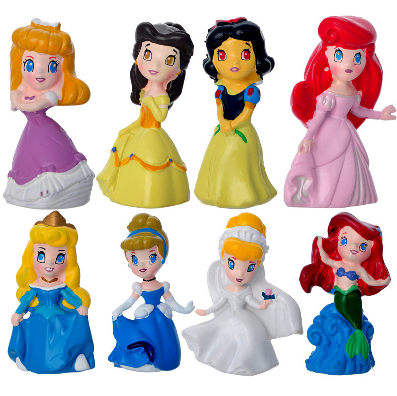1set anime Cartoon toys mixed batch of PVC figurines cartoon dolls ...