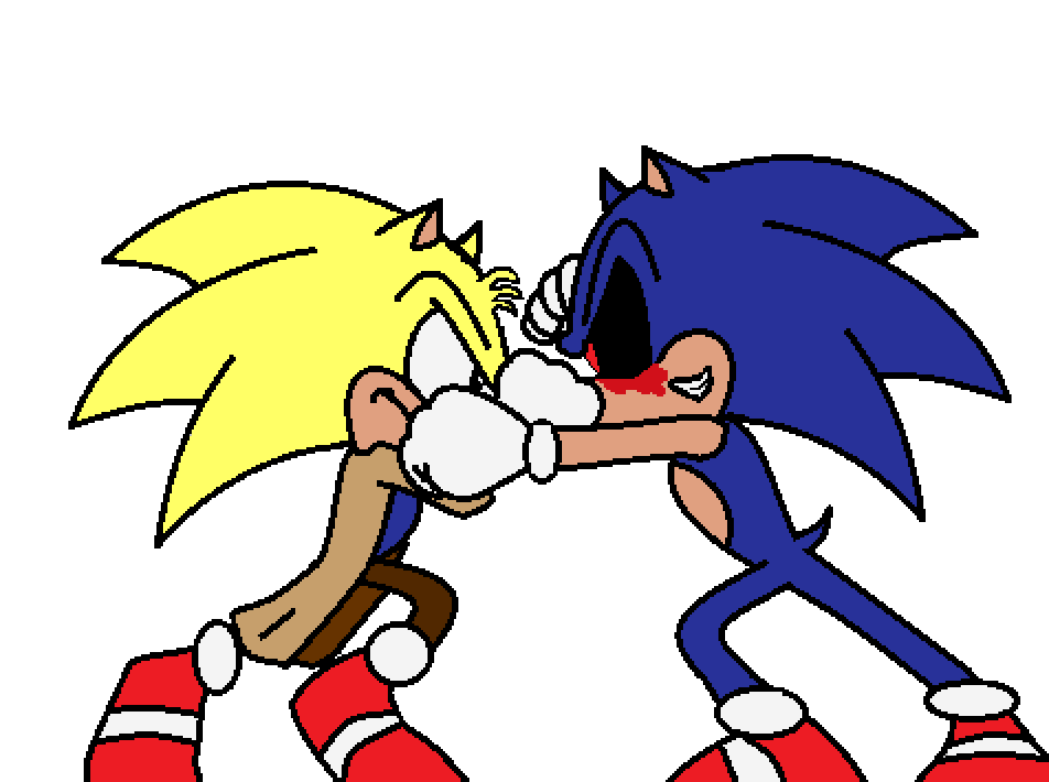 Thunderbolt VS Sonic.EXE :Fist Fight (No BG) by pokeman25 on ...