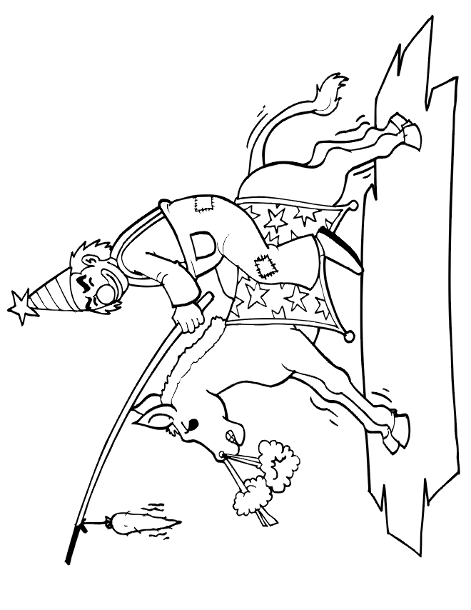 a buking hores Colouring Pages