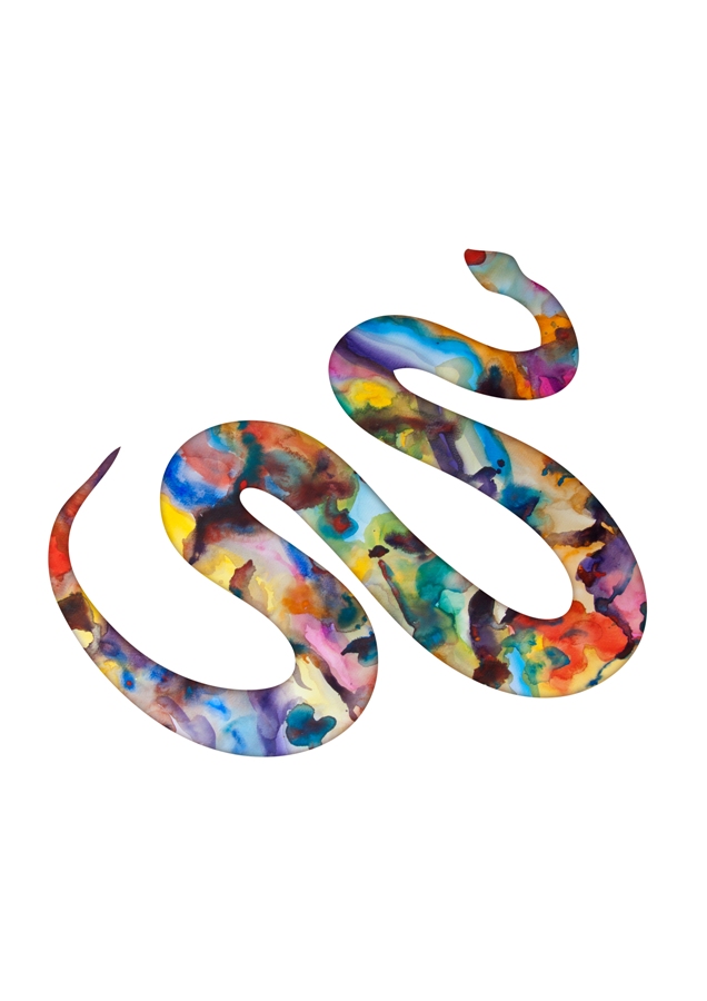 Watercolor Illustration Snake