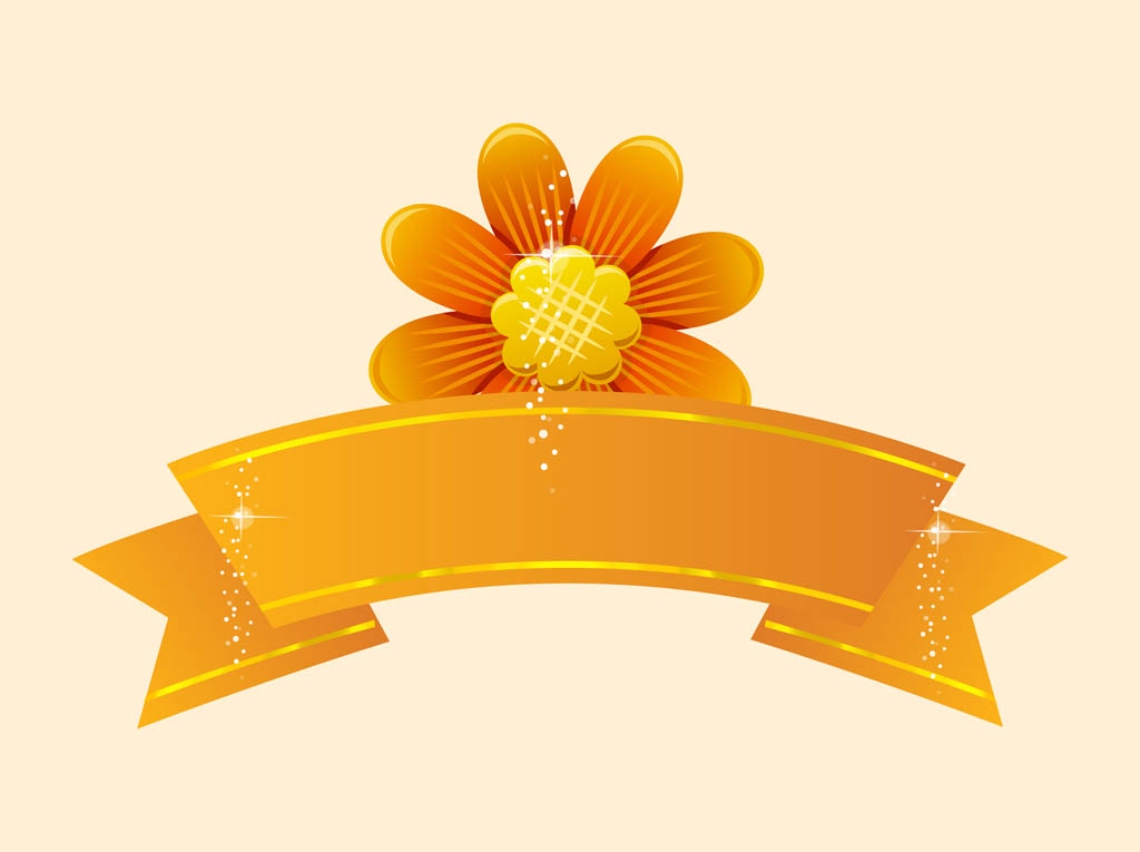 Flower Vector Banner