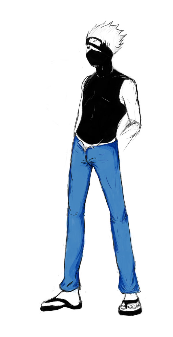 kakashi blue jeans by poisonerlady on deviantART