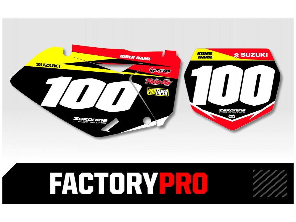 Suzuki Custom Printed Motocross Backgrounds - Factory Pro Series