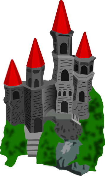 Castle Color clip art Free Vector / 4Vector