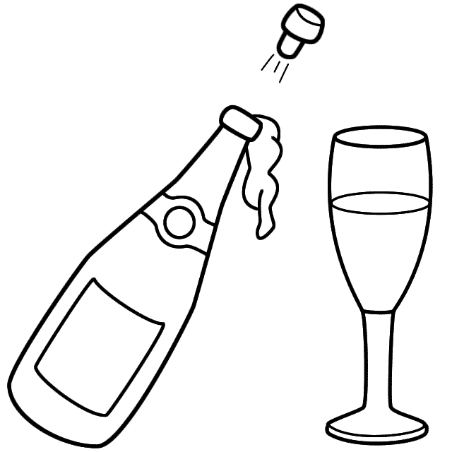 How To Draw Champagne Bottle - ClipArt Best