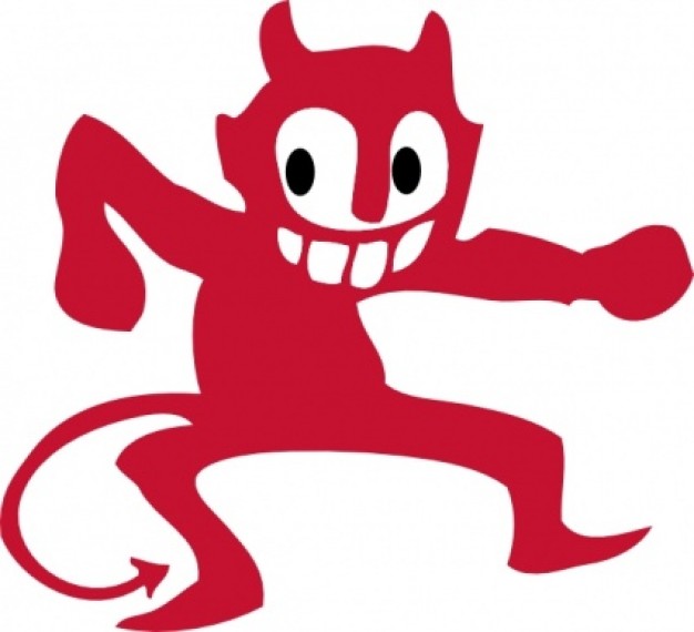 Dancing Devil clip art Vector | Free Download