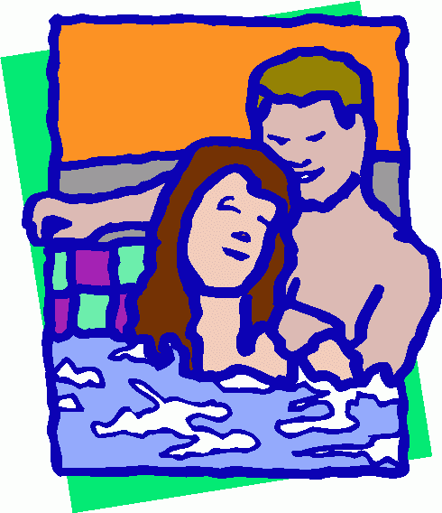 hot_tub_couple_1 clipart - hot_tub_couple_1 clip art