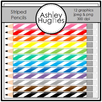 STRIPED PENCILS {FREE GRAPHICS FOR COMMERCIAL USE ...