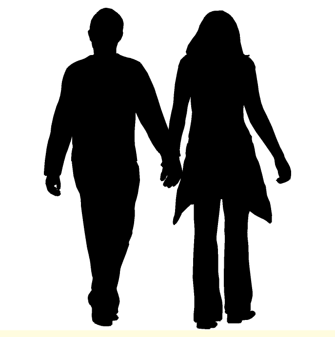 Man And Woman Holding Hands Silhouette | fashionplaceface.