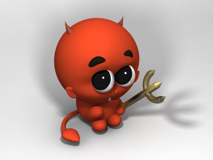 Cute Devil Face | picturespider.com