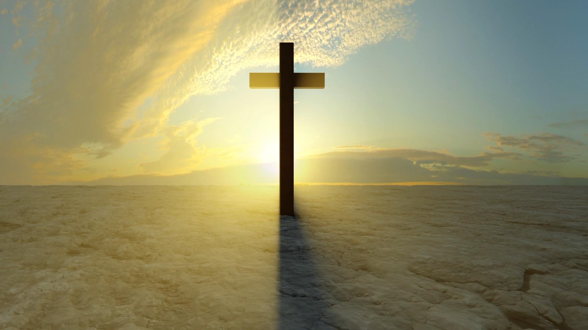 A Cross In A Sunset - Video - ezMediArt - It's Easy!