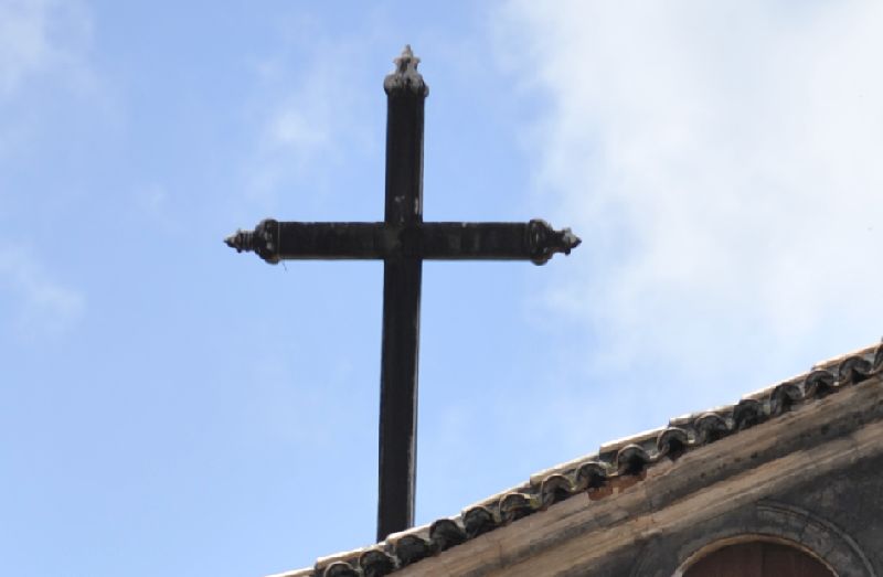 Locals protest outside church building, say cross 'challenging ...