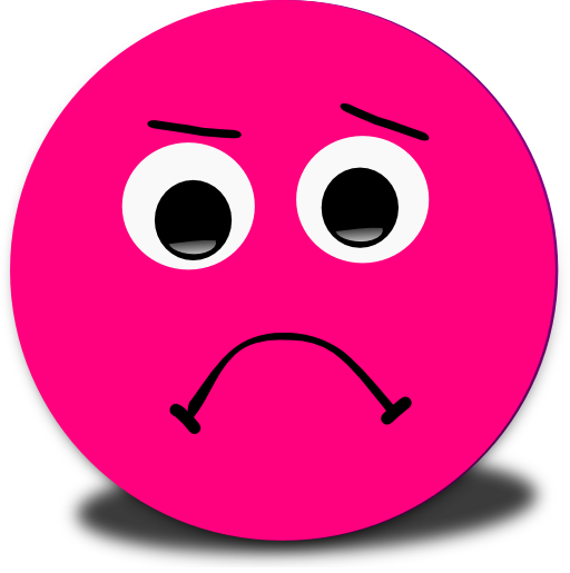 Sad Smiley Pink Emoticon Clipart Royalty Free Public ... - ClipArt ...