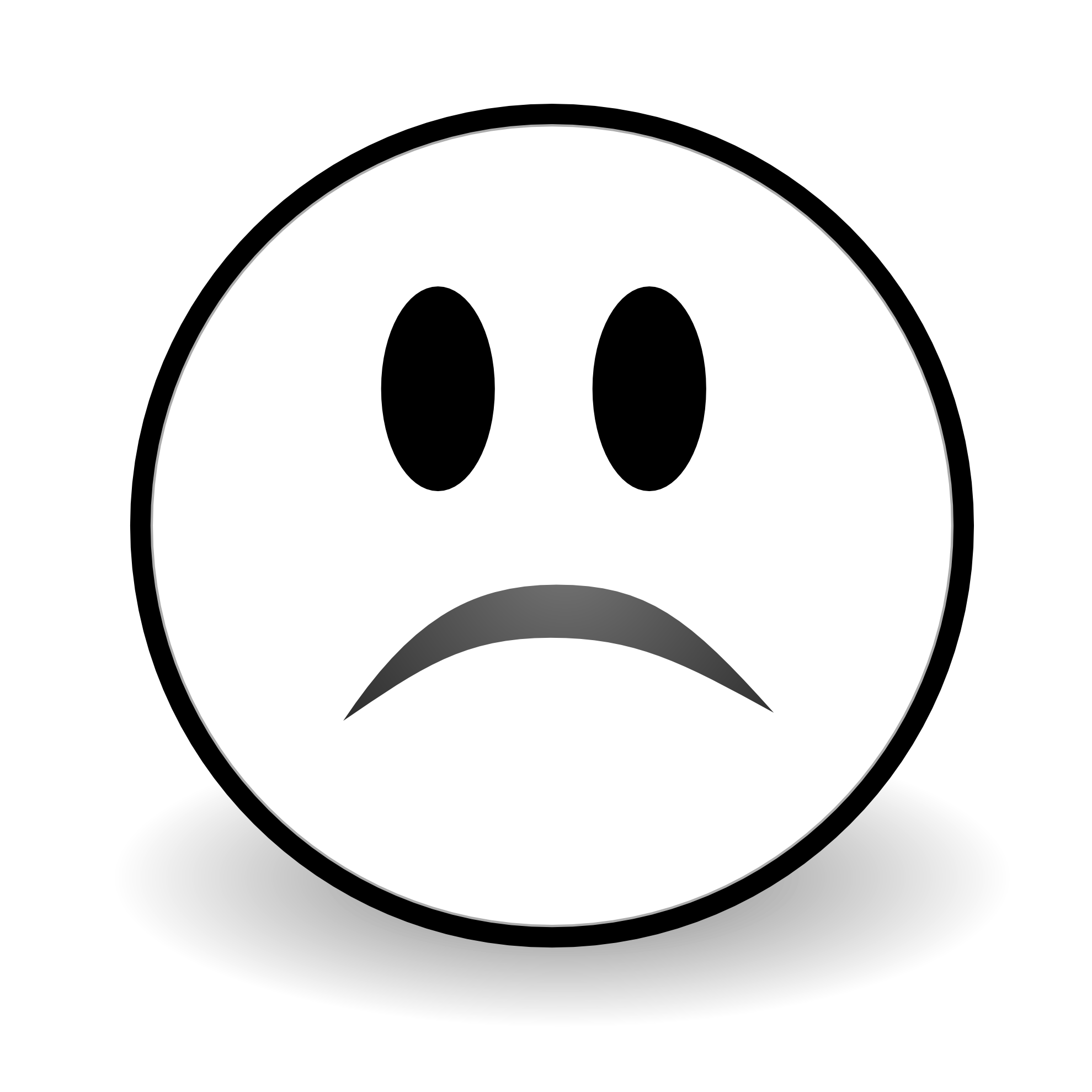 Smiley Sad Wallpaper Black - ClipArt Best