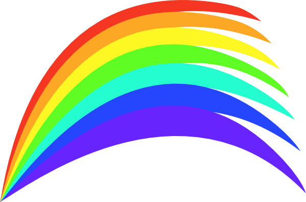 Images Of Rainbow-outline - ClipArt Best