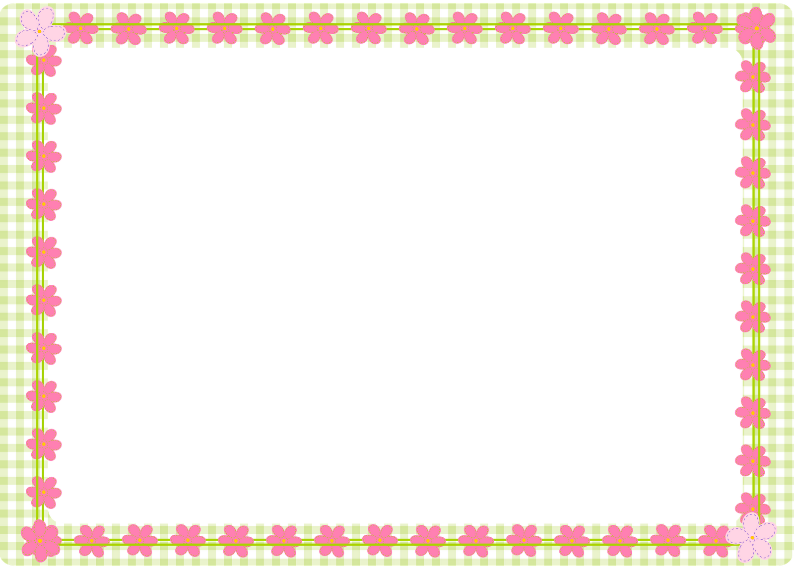 free digital flower border scrapbooking elements - Clipart Rahmen ...