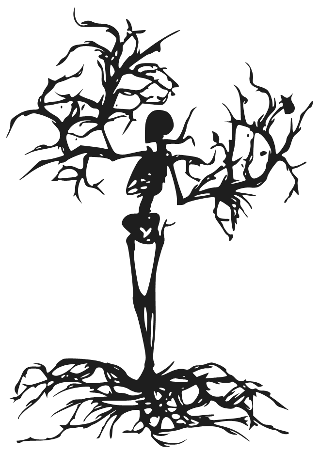 Tree Dead Clipart Outline Clipground Silhoutte Sketch Coloring Page