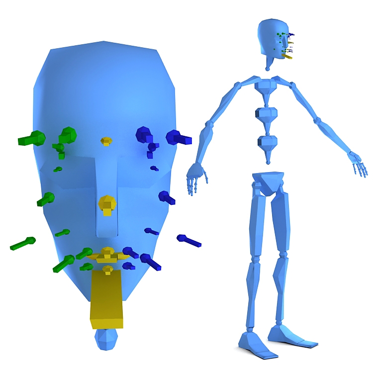 Soccer player 3d character