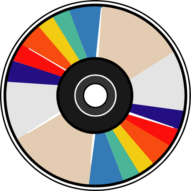 Compact disk 04 Free Vector / 4Vector