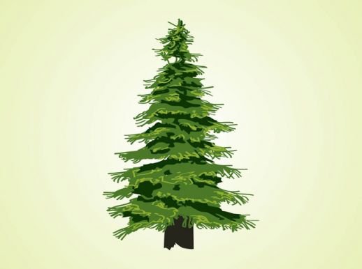 Xmas Tree Forest Silhouette Template - NextInvitation Templates