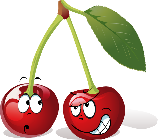 Cartoon Cherry Fruit clip art - vector clip art online, royalty ...