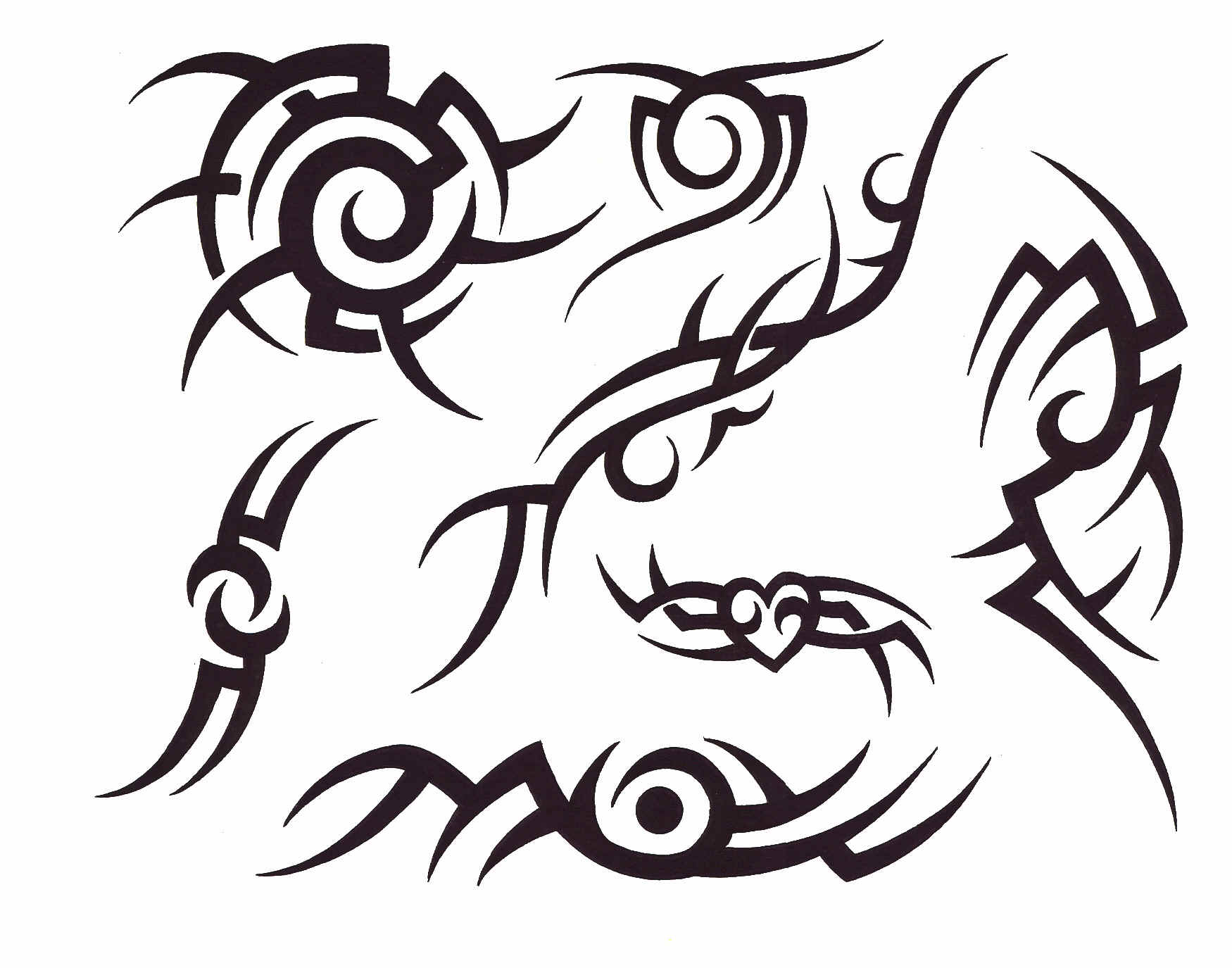 Tattoo Imagen Dragon Tribal - ClipArt Best