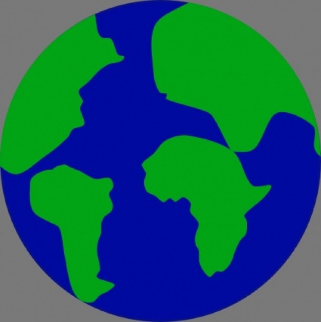 Jonadab Earth With Continents Separated clip art Vector | Free ...