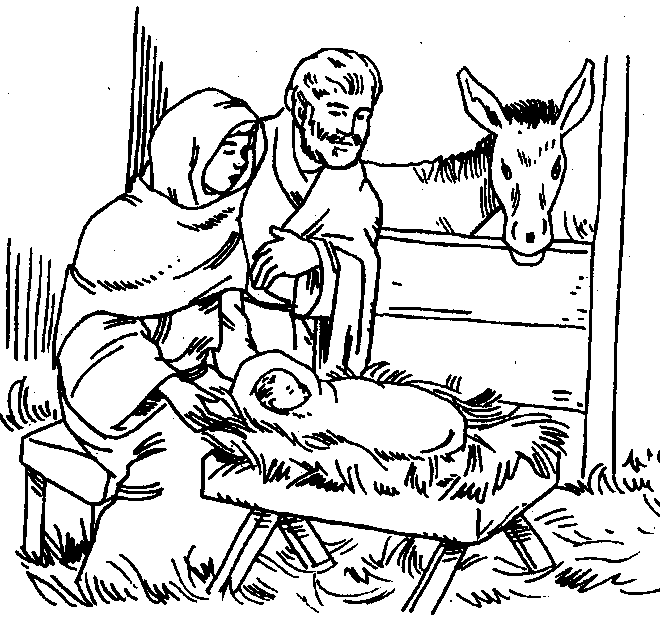 Baby Jesus Coloring Pictures Free | Coloring