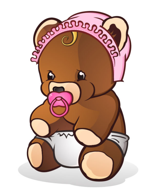 Cute Cartoon Teddy bear vector 02 - Vector Animal free download ...