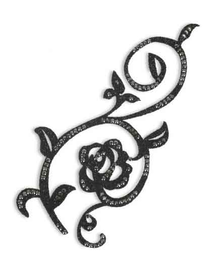 Adhesive Tattoos - Lace, Flowers and Butterflies Adhesive Tattoos