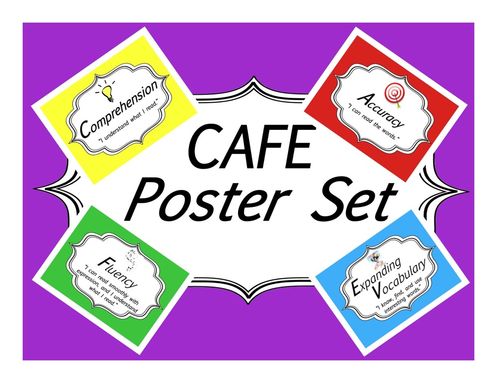 3-6 Free Resources: FREE Colorful CAFE Posters for the Daily 5