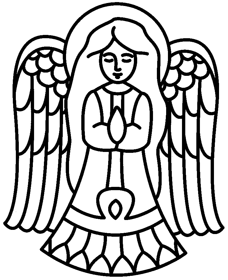 Printable Angel Coloring Pages - Printable Word Searches