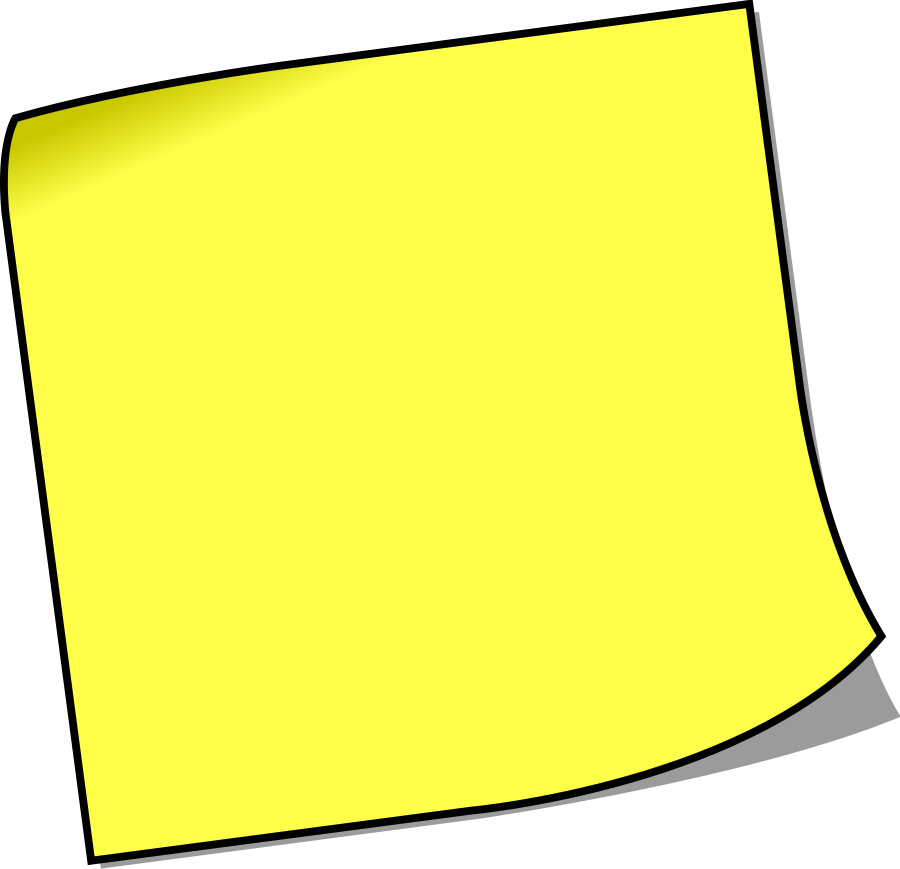 Yellow Notebook Paper Clipart