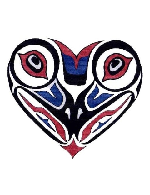 Aztec Design Heart Tattoo | Tony's Tattoo Gallery