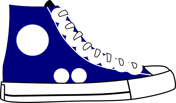 Tennis Shoe clip art - vector clip art online, royalty free ...
