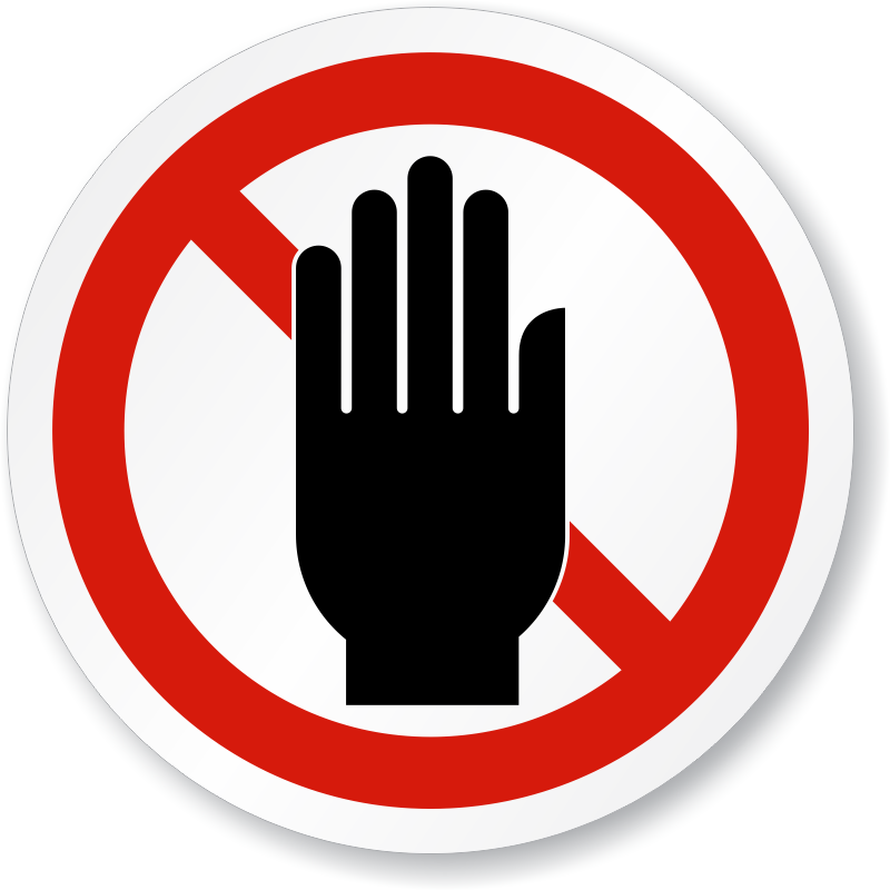 Do Not Obstruct Stay Clear ISO Prohibition Sign, SKU: IS-1061 ...