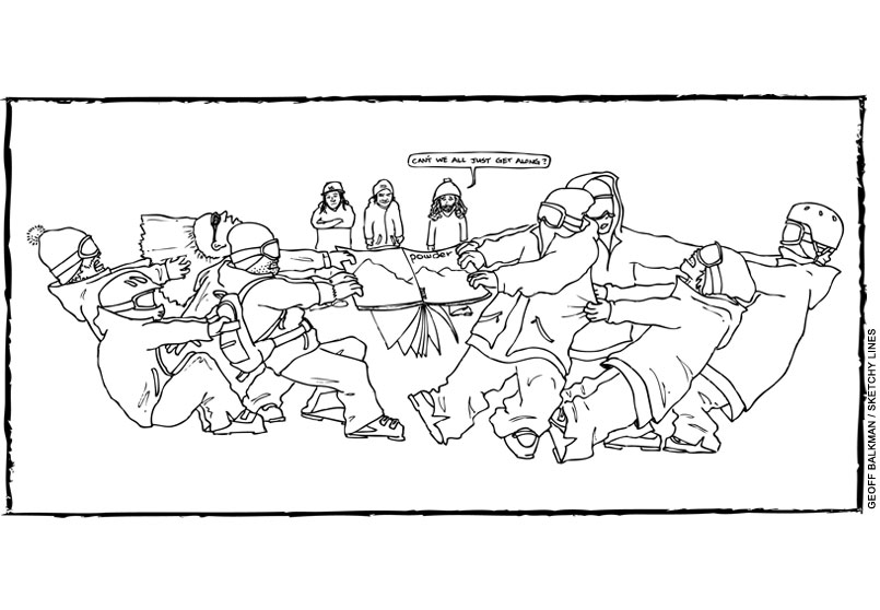 Sketchy Lines by Geoff Balkman – Tug Of War