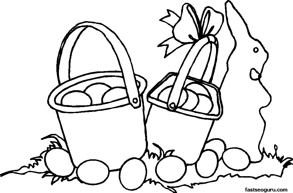 Easter Basket Coloring Page - Free Coloring Pages For KidsFree ...