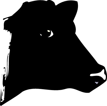 Cow Silhouette Clip Art | COWS | Pinterest