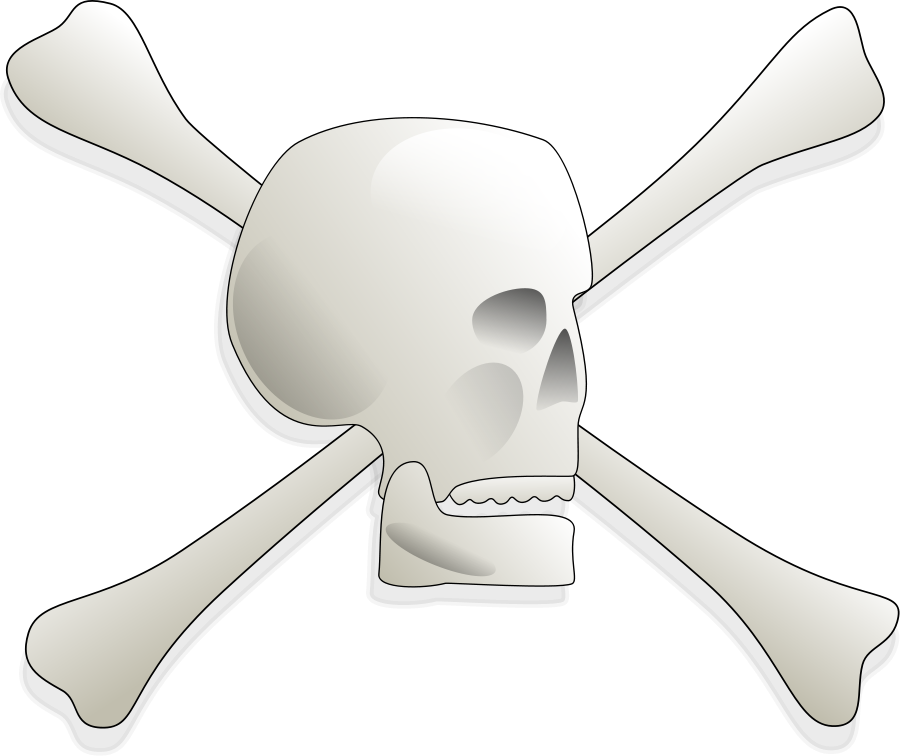 Skull and Bones SVG Vector file, vector clip art svg file ...
