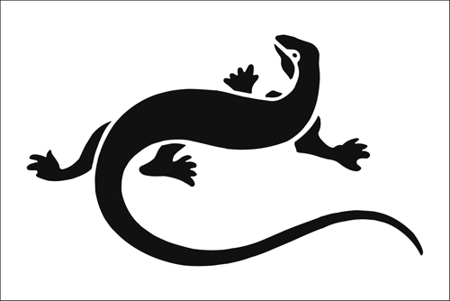 Salamander Solo stencil from The Stencil Library BUDGET STENCILS ...