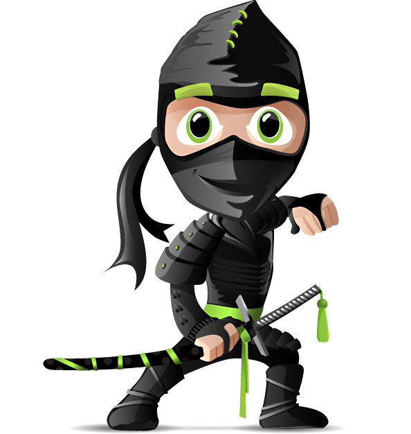 Ninja Vector Character - Vector Characters