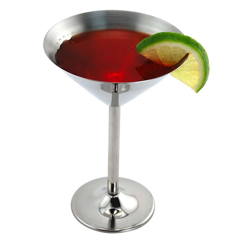 Stainless Steel Martini Glasses - The Green Head