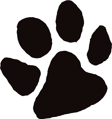 Blue Paw Print Clipart - Free Clip Art Images