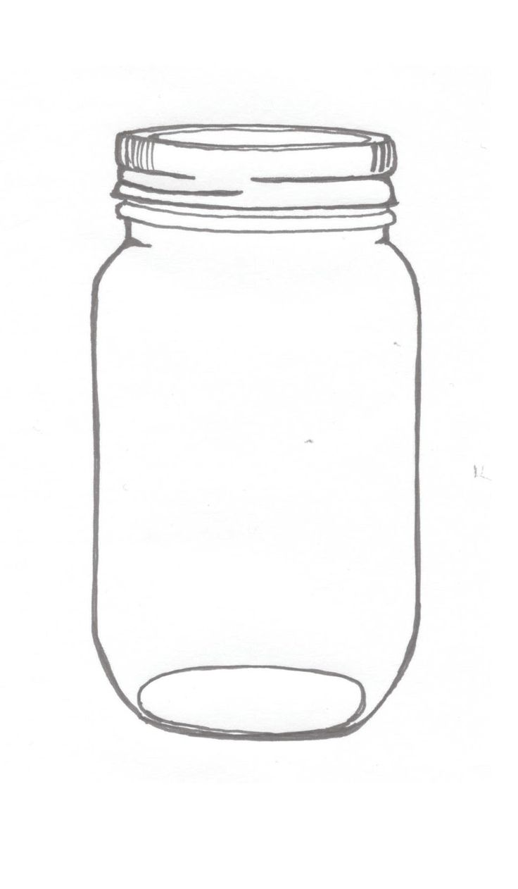 mason jar illustrations | An ink drawing of a mason jar... related ...