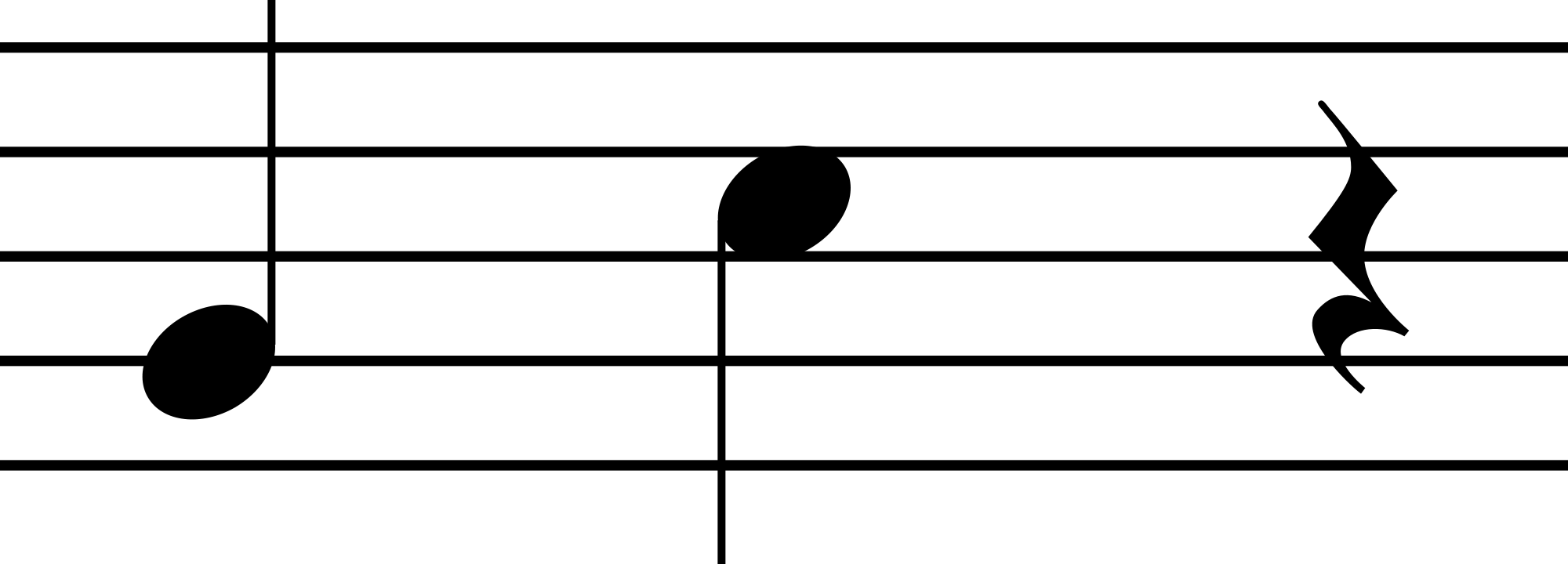 File:Quarter notes and rest.svg - Wikimedia Commons