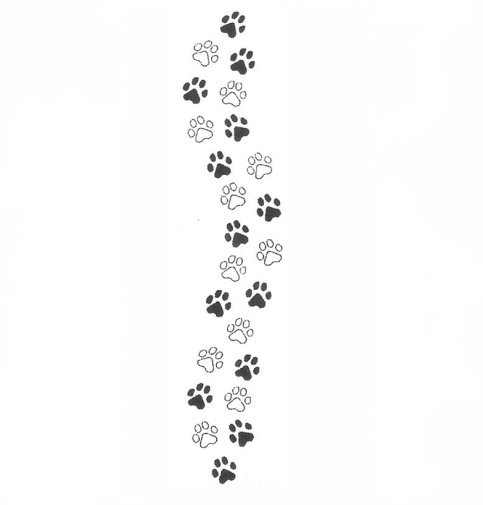 Image gallery for : paw print wallpaper border
