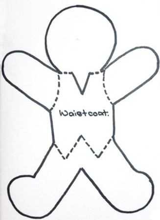 Gingerbread Man Outline - Cliparts.co