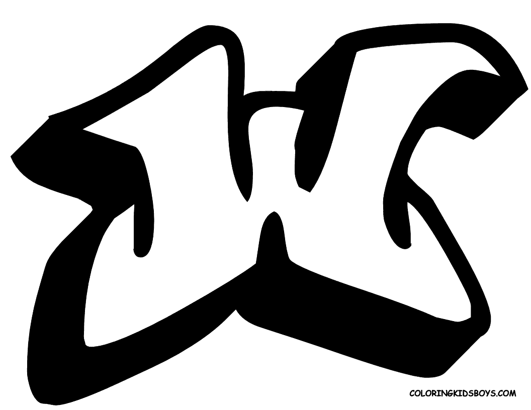 Graffiti Alphabet Letter "W" Style | Graphic Design | Graffiti Art
